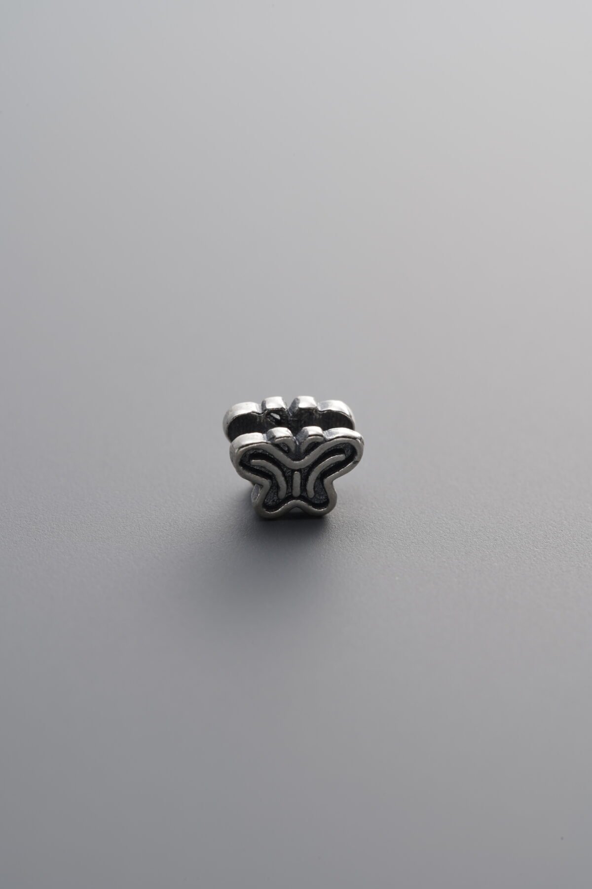 925 Sterling Silver-Antiqued-Butterfly Spacer Bead-5mm - Image 4