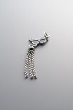 925 Silver-Vintage-Butterfly Tassel Pendant-52mm - Image 2