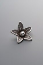 925 Silver-Vintage-Flower Pendant-14mm - Image 3
