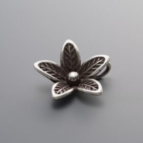 925 Silver-Vintage-Flower Pendant-14mm