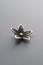 925 Silver-Vintage-Flower Pendant-14mm - Image 4