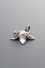 925 Sterling Silver-Antiqued-Flower Pendant-14mm - Image 2