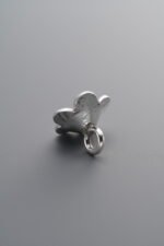 925 Sterling Silver-Antiqued-Flower Pendant-11mm - Image 3
