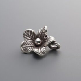 925 Silver-Vintage-Flower Pendant-12mm