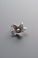 925 Silver-Vintage-Flower Pendant-12mm - Image 4