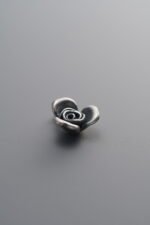 925 Silver-Vintage-Three-Petal Flower Pendant-10mm - Image 4