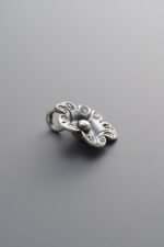925 Silver-Vintage-Flower Pendant-12mm - Image 3