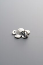 925 Sterling Silver-Antiqued-Flower Pendant-12mm - Image 2