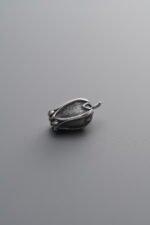 925 Sterling Silver-Antiqued-Flower Bud Pendant-10mm - Image 3