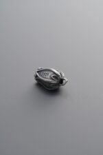 925 Sterling Silver-Antiqued-Flower Bud Pendant-10mm - Image 2