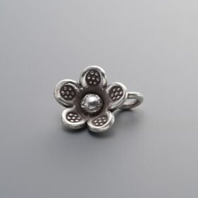925 Silver-Vintage-Flower Pendant-13mm