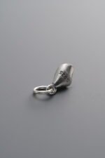 925 Sterling Silver-Antiqued-Calla Lily Flower Pendant-9mm - Image 3