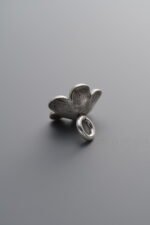925 Silver-Vintage-Flower Pendant-10mm - Image 2