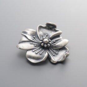 925 Silver-Vintage-Flower Pendant-24mm