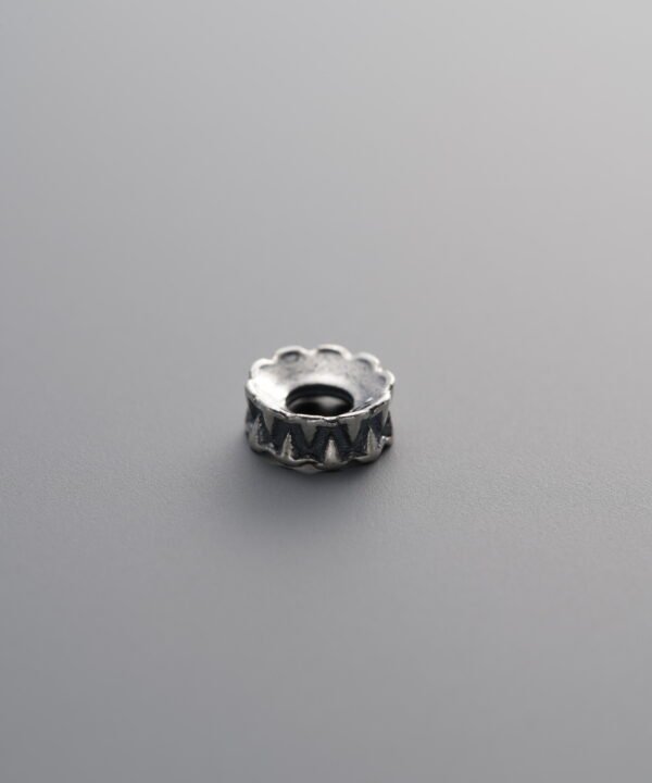 925 Sterling Silver-Antiqued-Gear Spacer Bead-5mm