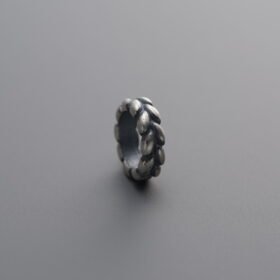 925 Silver-Vintage-Wheat Ear Spacer Bead-7mm