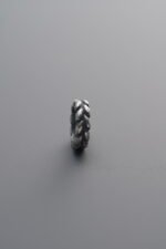 925 Sterling Silver-Antiqued-Wheat Ear Spacer Bead-7mm - Image 3