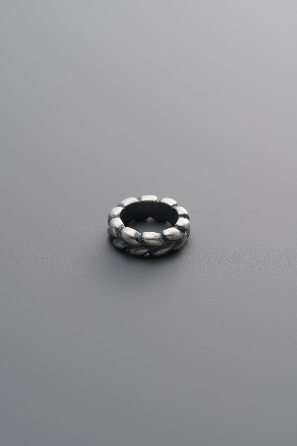 925 Sterling Silver-Antiqued-Wheat Ear Spacer Bead-7mm - Image 2