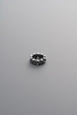 925 Sterling Silver-Antiqued-Wheat Ear Spacer Bead-5mm - Image 4