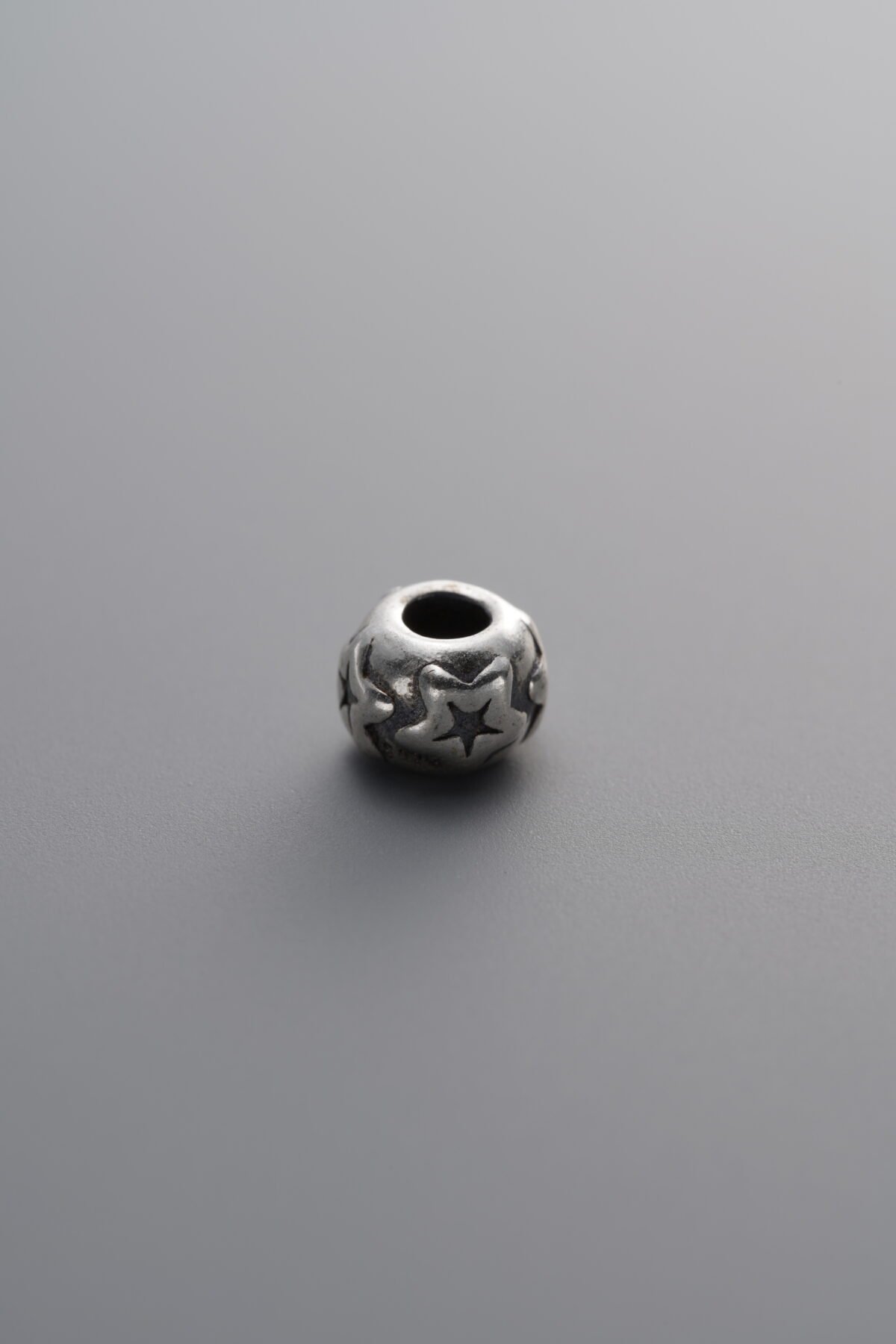 925 Sterling Silver-Antiqued-Star Spacer Bead-6mm - Image 1