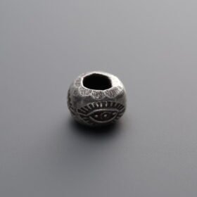 925 Sterling Silver-Antiqued-Eye Spacer Bead-7mm