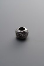 925 Sterling Silver-Antiqued-Eye Spacer Bead-7mm - Image 3