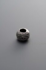 925 Sterling Silver-Antiqued-Eye Spacer Bead-7mm - Image 2