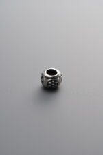 925 Sterling Silver-Antiqued-Dainty Flower Spacer Bead-5mm