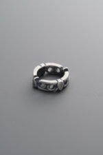 925 Sterling Silver-Antiqued-Openwork Slider Bail-10mm - Image 2