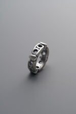 925 Sterling Silver-Antiqued-Openwork Slider Bail-10mm - Image 3