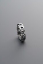 925 Sterling Silver-Antiqued-Openwork Slider Bail-10mm