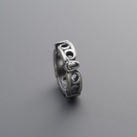 925 Silver-Vintage-Openwork Sliding Ring-10mm