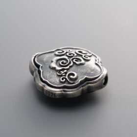 925 Sterling Silver-Antiqued-Auspicious Cloud Spacer Bead-18mm