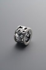 925 Silver-Vintage-Elephant Hollow-out Spacer Bead-10mm