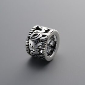 925 Sterling Silver-Antiqued-Elephant Openwork Spacer Bead-10mm