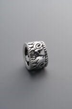 925 Silver-Vintage-Elephant Hollow-out Spacer Bead-10mm - Image 3