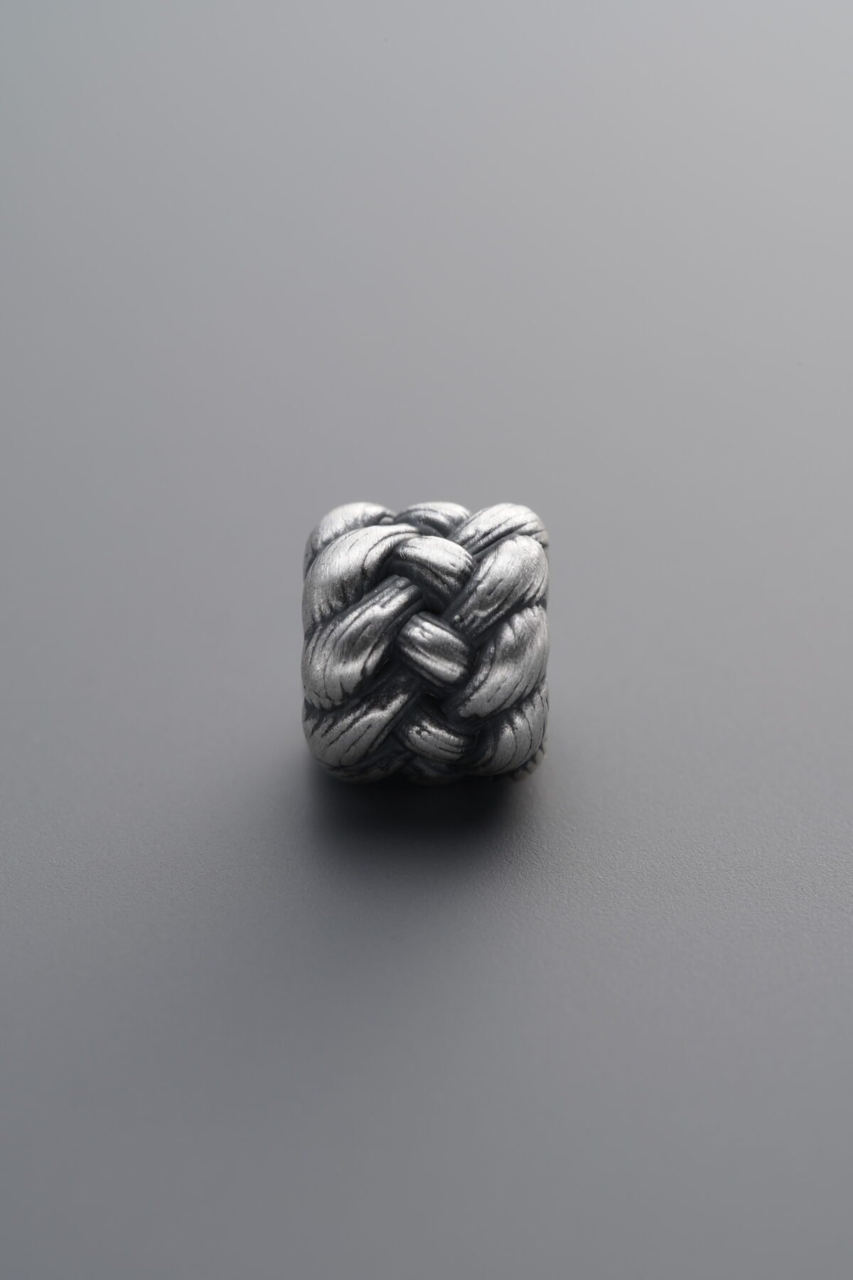 999 Fine Silver-Antiqued-Twisted Spacer Bead-8mm - Image 4