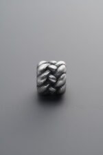999 Fine Silver-Antiqued-Twisted Spacer Bead-8mm - Image 4