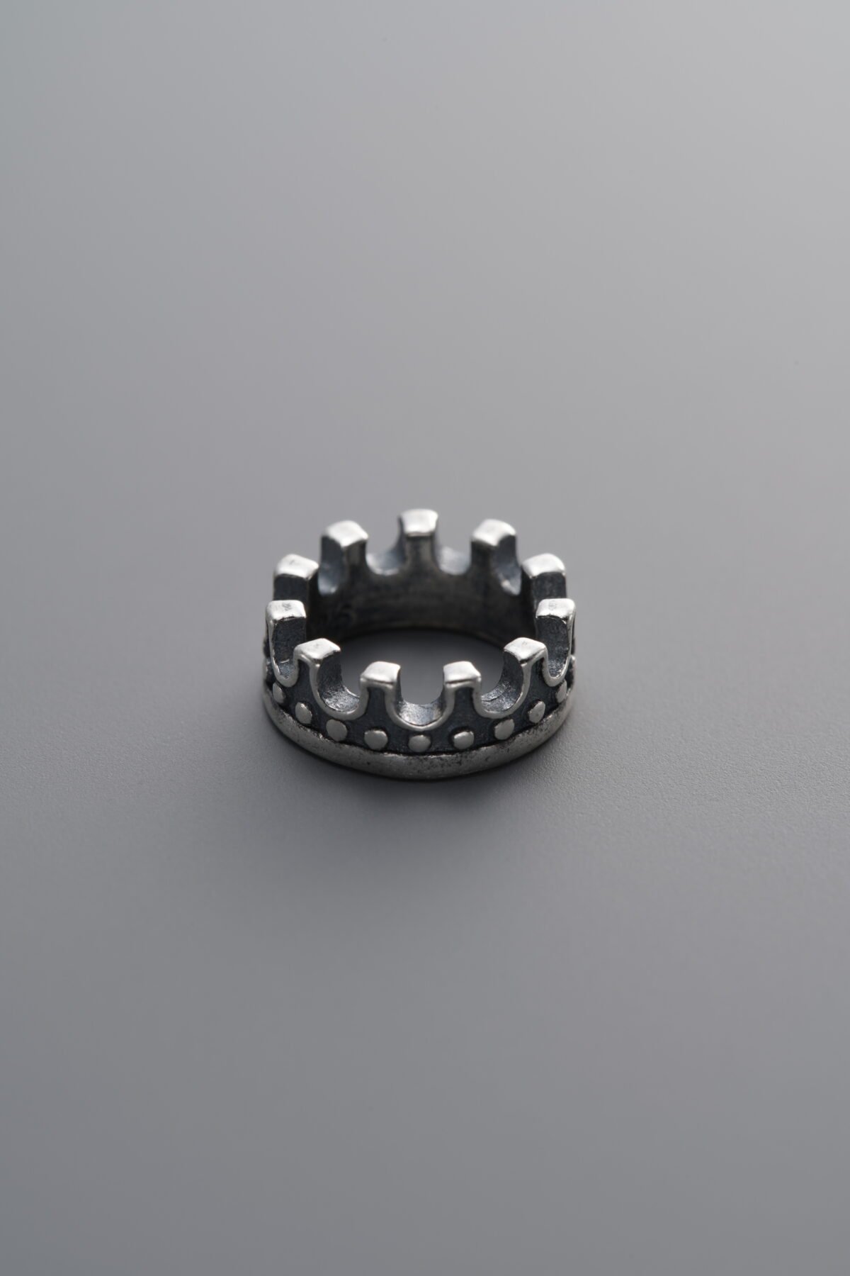 925 Sterling Silver-Antiqued-CRown Spacer Bead-9mm - Image 1
