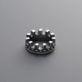 925 Silver-Vintage-Crown Spacer Bead-9mm