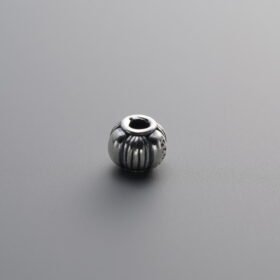 925 Silver-Vintage-Meteorite-textured Spacer Bead-4mm