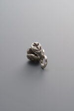 925 Sterling Silver-Antiqued-Leaf Dainty Flower Pattern Spacer Bead-10mm - Image 2