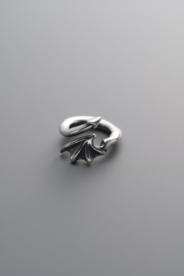 Open Bone Wing Spacer Bead Hoop