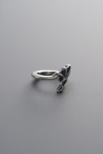 925 Silver-Vintage-Open Bone Wing Spacer Bead Hoop-10mm - Image 4
