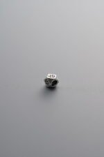 925 Sterling Silver-Antiqued-Printed Octagonal Spacer Bead-3mm