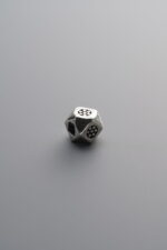 925 Sterling Silver-Antiqued-Octagonal Bead-4mm