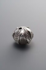 925 Sterling Silver-Antiqued-Large Bud Spacer Bead-12mm - Image 2