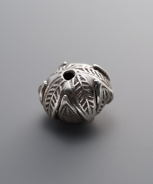 925 Sterling Silver-Antiqued-Large Bud Spacer Bead-12mm
