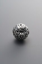 925 Silver-Vintage-Hollowed-out Spacer Bead-10mm