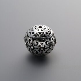 925 Silver-Vintage-Hollowed-out Spacer Bead-10mm